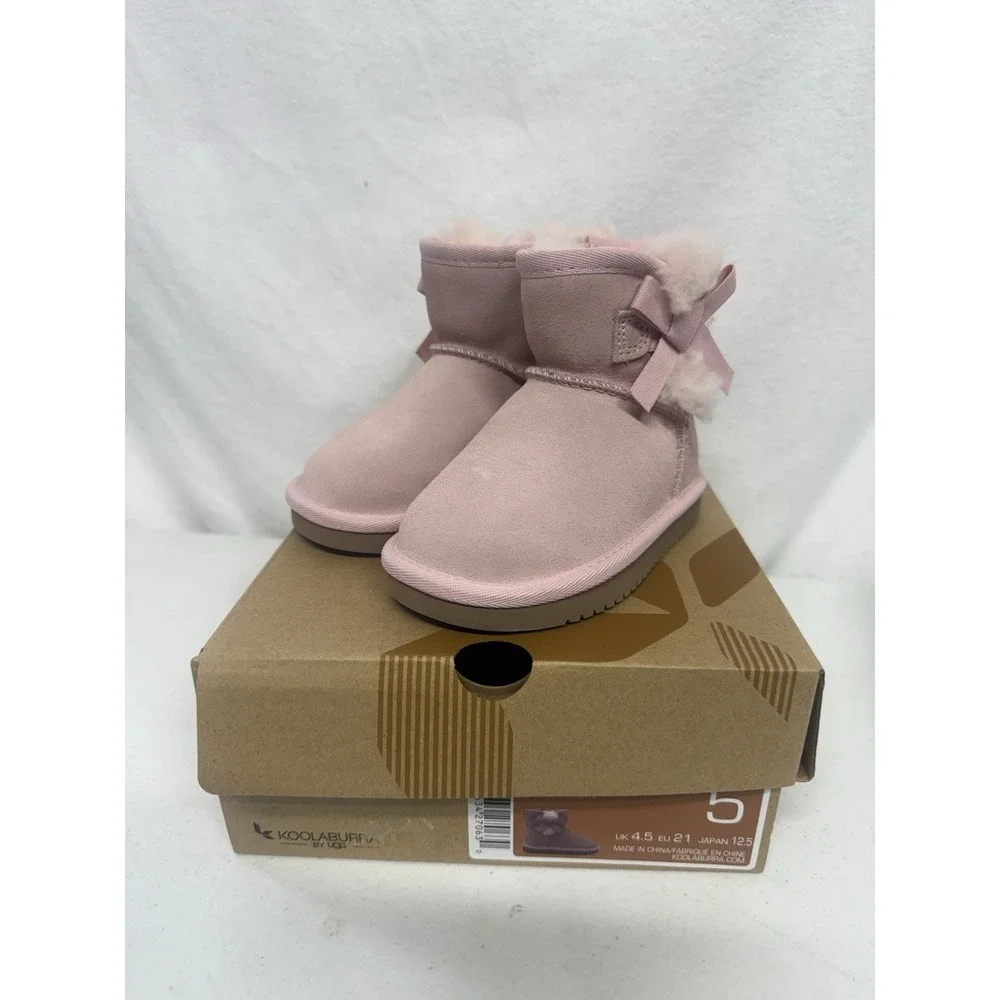 Koolaburra By Ugg Victoria Mini  Toddler Girl Pink Boots Size 5 New In Box
